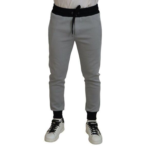 Dolce & Gabbana Gray Polyester SweatMen's Jogger Men's Pants